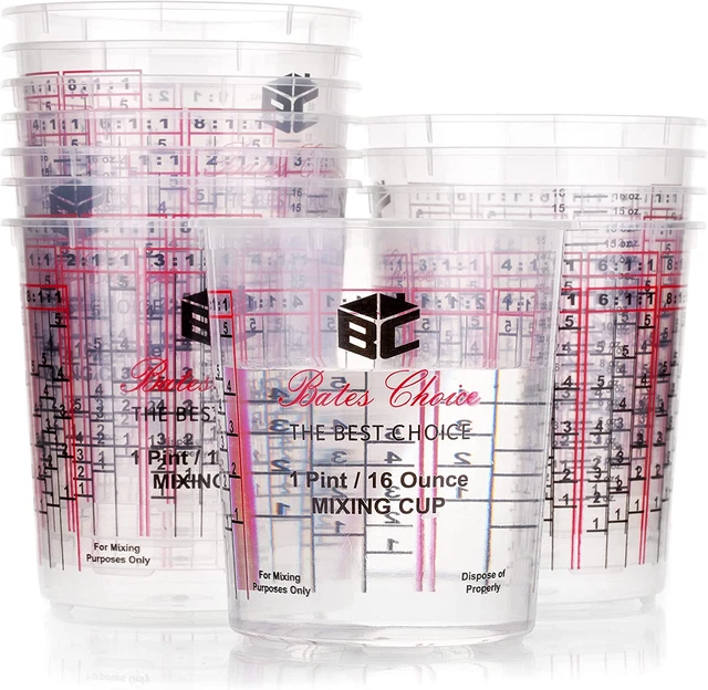 Paint Mixing Cup,16 Oz ,12 Cups, Resin Mixing Cups, Mixing Cups for Epoxy Resin