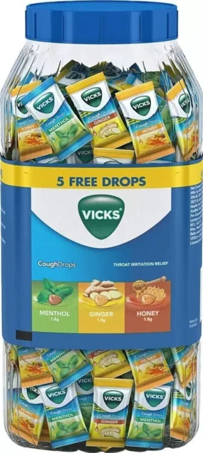 Vicks Pastilles contre la toux au menthol, au gingembre et au miel -...