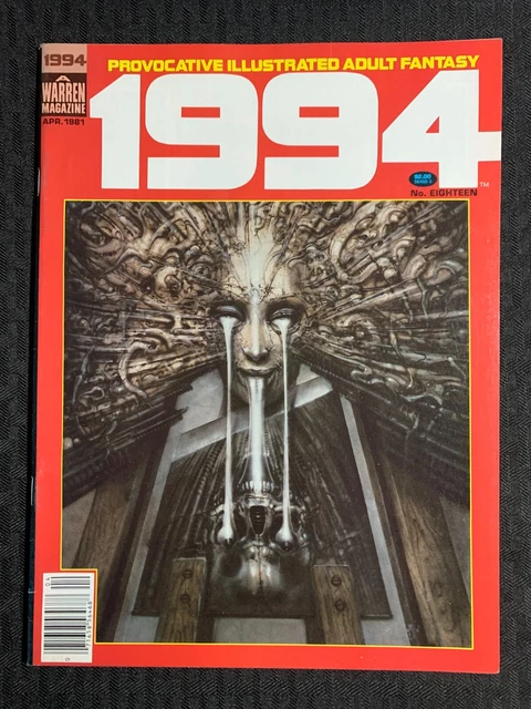 1981 1994 Warren Magazine #18 FVF 7.0 H.R. Giger Cover / Toth Nebres Nino