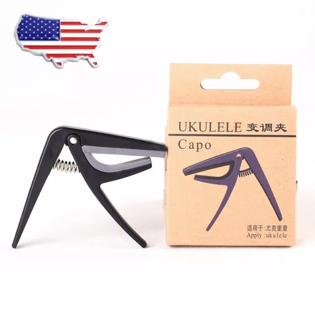 Guitar Capo Aluminum Alloy Grip Quick Change Clamp Key Acoustic Tone Adjusting