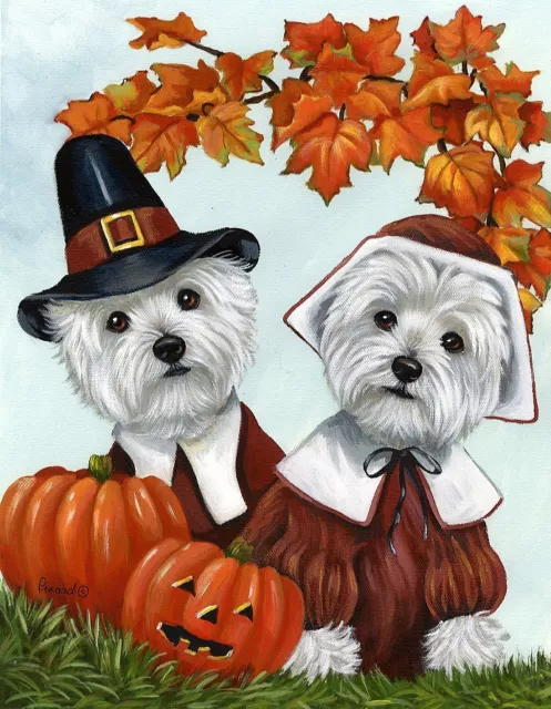 Westie Thankful Westies Garden Flag Free Ship Usa