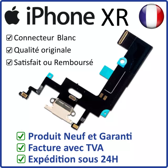 Iphone Xr Dock Blanc - Nappe Dock Flex Connecteur De Charge Lightning Et Micro