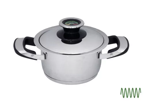 Bratentopf mit Deckel Ø 16 cm ProfiClass Induktion Edelstahl rostfrei 1,5 Liter