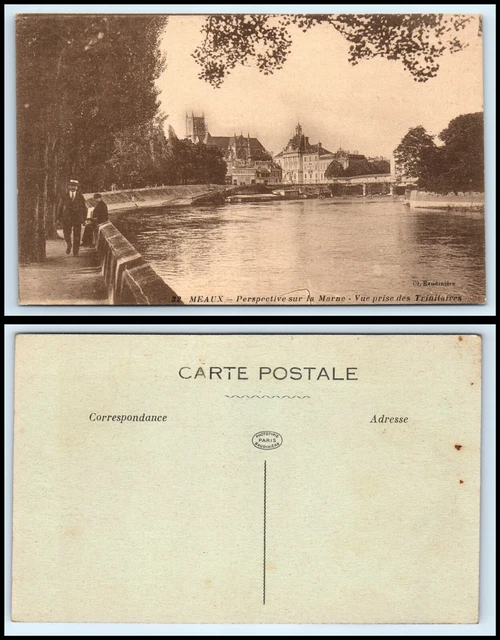 FRANCE Postcard - Meaux, Perspective sur la marne, vue prise des Trinitaires B9