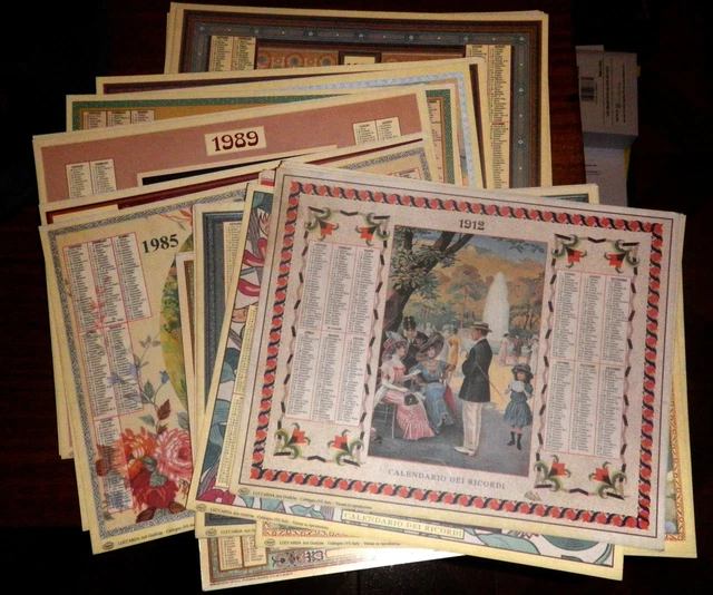CALENDARIO DEI RICORDI Scegli Il Tuo Anno Di Nascita EUR 6,00 PicClick IT