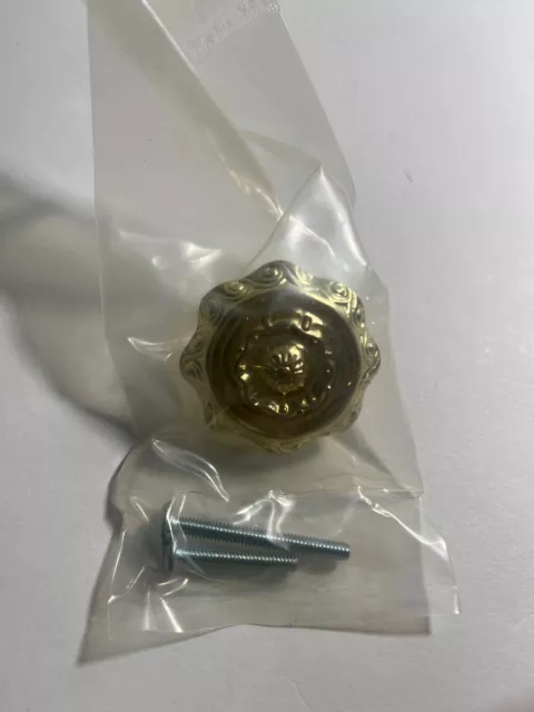 Atlas Homewares Fluted Collection Satin Brass 1.6 In Knob