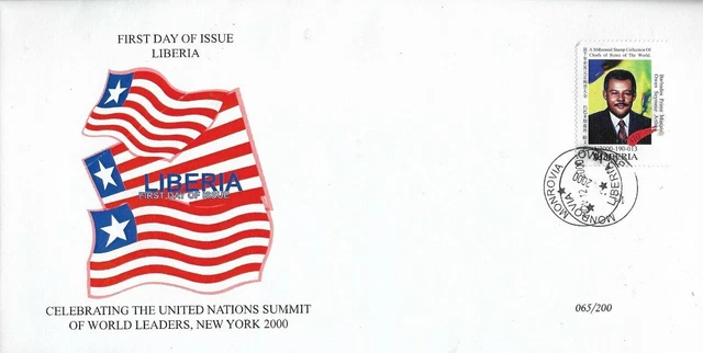 FDC Cover #065 USA ONU Dirigeants mondiaux MNH Îles de la Barbade PM Owen...