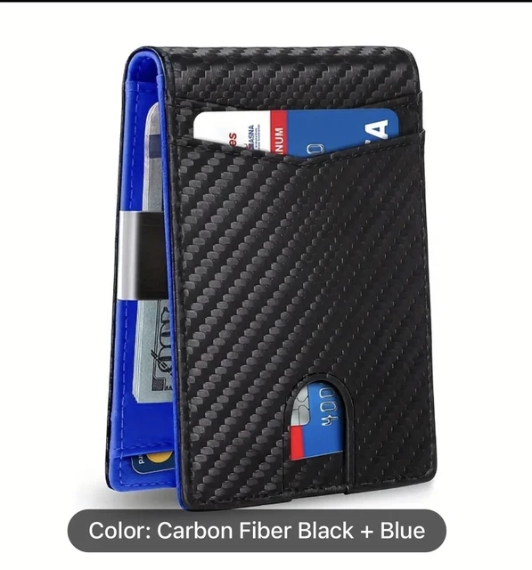 Mens Wallet Bifold Leather Slim Wallets For Men W/ Money Clip RFID Card Holder