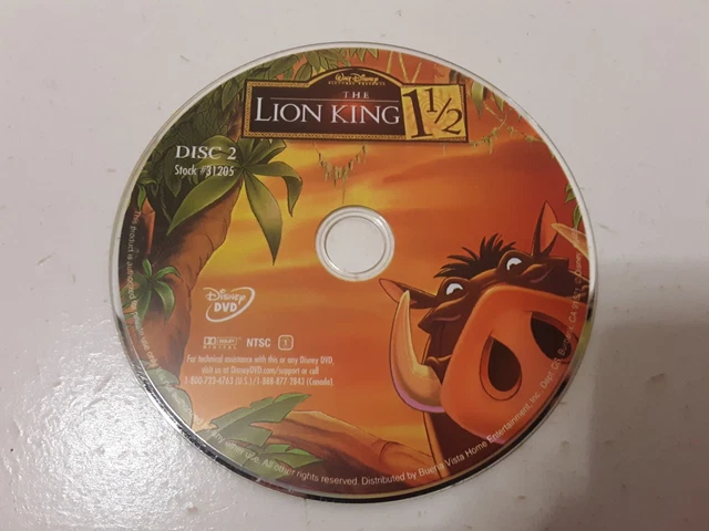 Walt Disney The Lion King 1 1/2 DVD DISC 2 ONLY NO CASE ONLY DVD