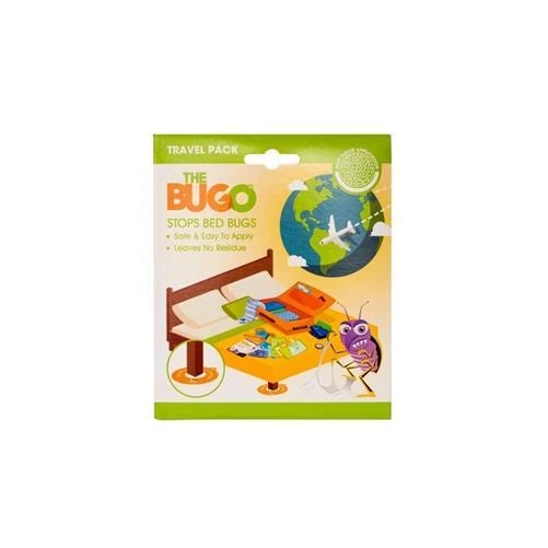 12 x Bugo Soft Floor Bed Bug Detector and Trap Travel Pack of 4