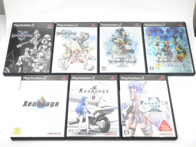 Kingdom Corazones Xenosaga Final Mezcla Cuadrado Namco RPG Game PS2 PlayStation2