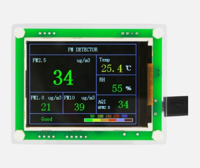 Sensor Monitor Screen LCD DIGITAL PM2.5 Air Quality Detector Sensor for Home with Display ...