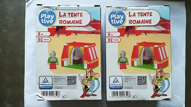 Lot De 2 Boîtes Clippys Playtive Asterix - Le Menhir & La Porte Gauloise, Neuf