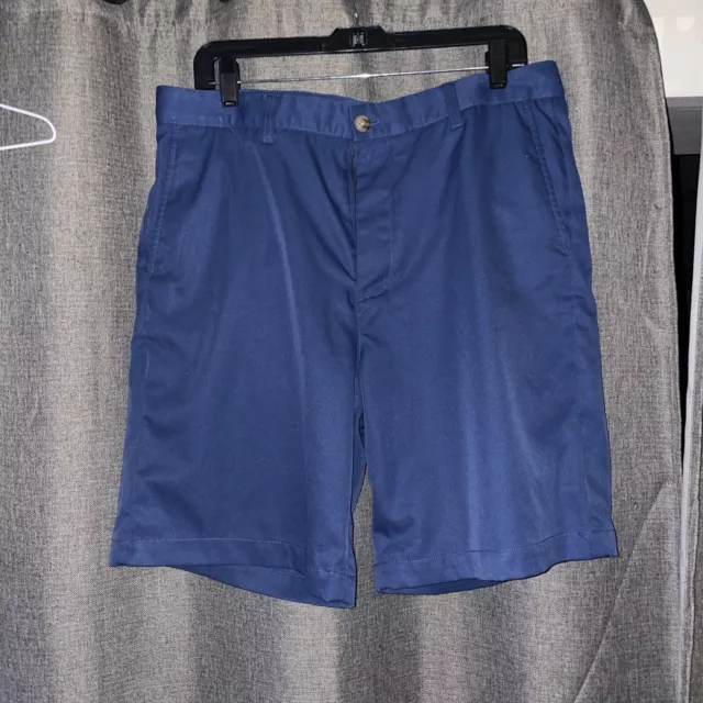 Vine Vines By Shepp And Ian Links Shorts Blue Waist, 36