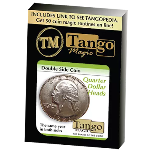 Double Side Quarter (Heads) (D0078) by Tango Magic