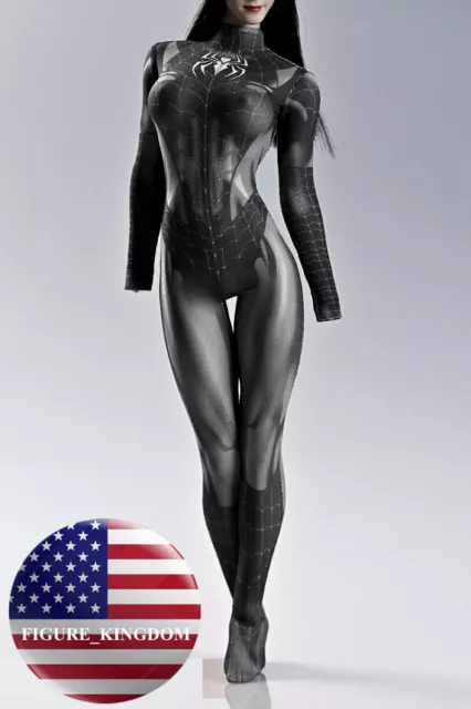 1/6 black widow tight body suit for 12 female figure hot toys