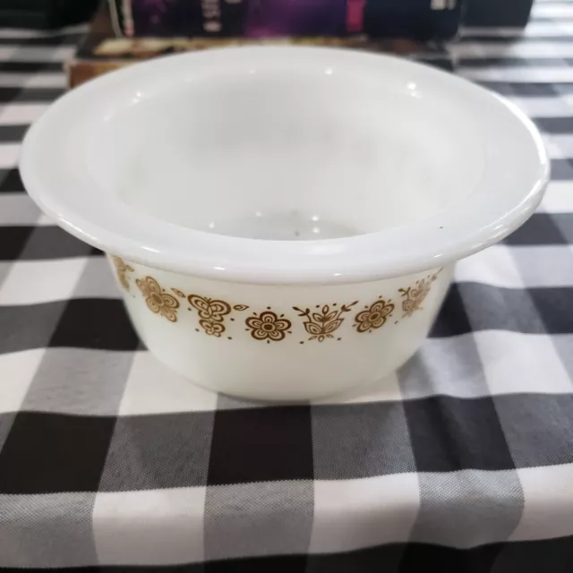 Corning Pyrex BUTTERFLY GOLD Pattern Butter Tub CorelleWare #75 Vintage