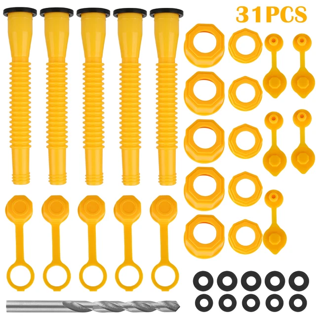 Replacement For Plastic Gas Cans Old Style Cap Gas Can Spout Nozzle Vent Kit 31X