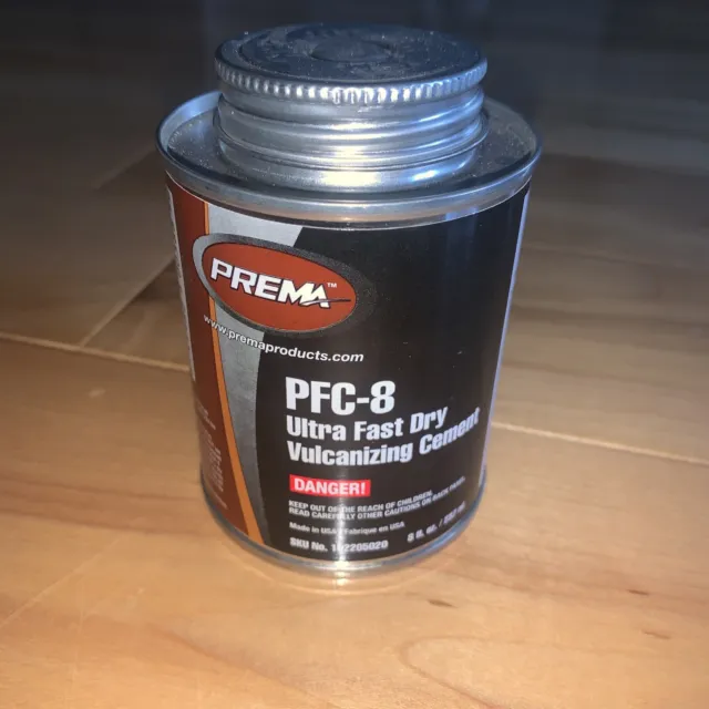 Prema Ultra Fast Dry Vulcanizing Cement in 8 oz. Can PFC-8 Brand New!