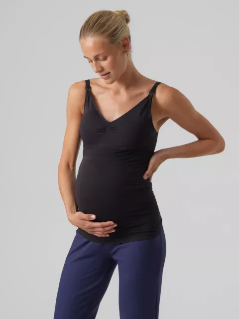 Mamalicious Women Maternity Basic Top Pregnancy Undershirt Shirt MLILJA NEW
