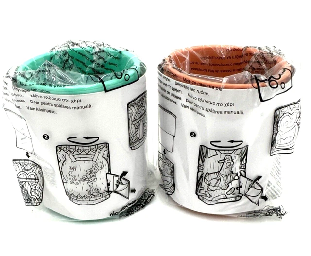 2024 BURGER KING SPONGEBOB SQUAREPANTS Tiki Cups Set Of 2 Squidward