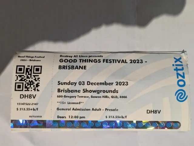Good Things Festival - BRISBANE 2023 TICKET