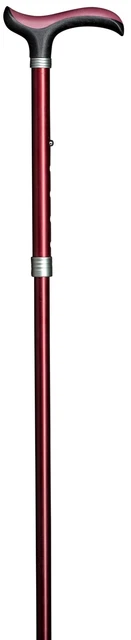 Bastón Step Derby Super Soft Rojo Burdeos Color Rojo Metal Ligero Bastón