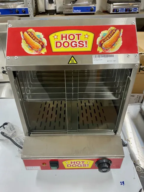 hot dog and bun steamer