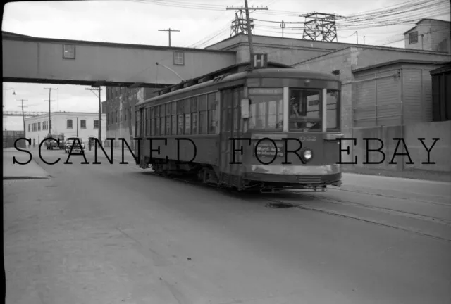 May 1950 Ottawa Canada Trolley #922 ORIGINAL PHOTO NEGATIVE-Railroad