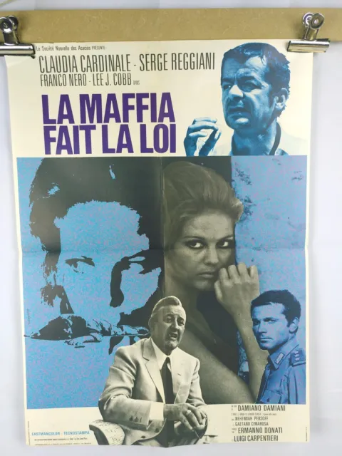 Affiche originale La maffia fait la loi - Damiano Damiani - 60x80 - TBE