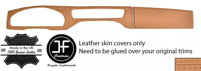Beige Real Leather Two Piece Dash Kit Trim Covers For Jaguar S-Type 99-08