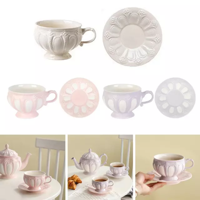 Tea Cup and Saucer Tea Mug Water Tea Cups Tea Cup and Saucer Set for Family