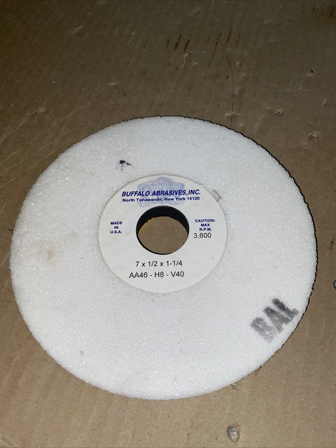 10 NEW Old Stock TYPE 1 GRINDING WHEELS 7" X 1/2 X 1-1/4" AA46 H8 V40