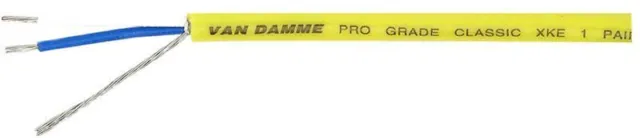 VAN DAMME - Pro Grade Classic XKE 1 Pair Install Cable Yellow 100m Reel