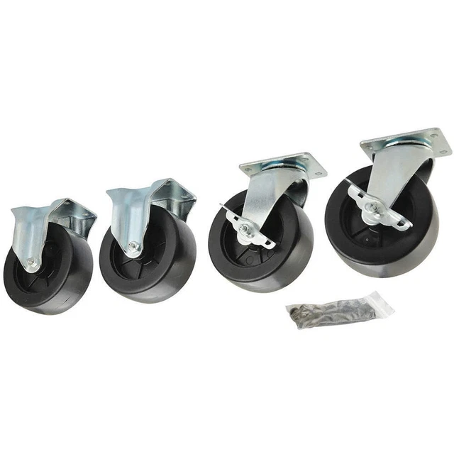 GRAINGER APPROVED 435X94 Standard Plate Caster,Swivel/Rigid,PK4