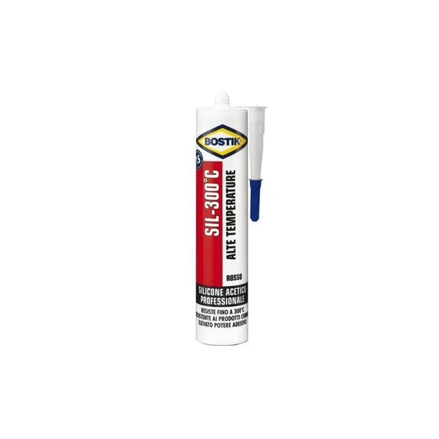 Silicona Alta Temperatura Rojo ML 300 BOSTIK