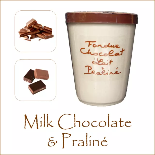 Luxury Chocolate Fondue by Aux Anysetiers du Roy - Milk Chocolate & Praline