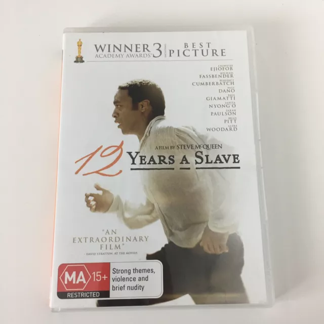 12 Years A Slave DVD True Story Region 2,4  PAL Ejiofor Michael Fassbender