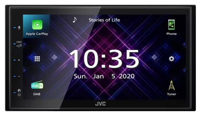 JVC KW-M565DBT Doppel-DIN MP3-Autoradio Touchscreen DAB Bluetooth USB CarPlay