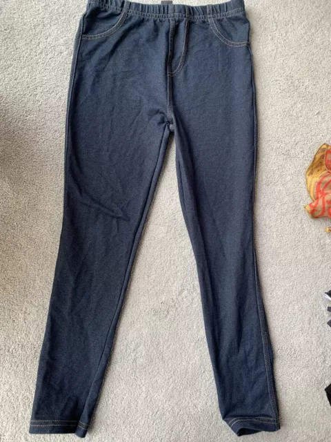 Girls jeggings leggings trousers age 8-9