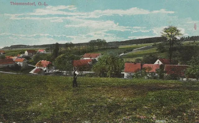 39/980 AK THIEMENDORF O.L. JAHR 1918 nach LINDNER SPREMBERG - DRUCK GÖRLITZ