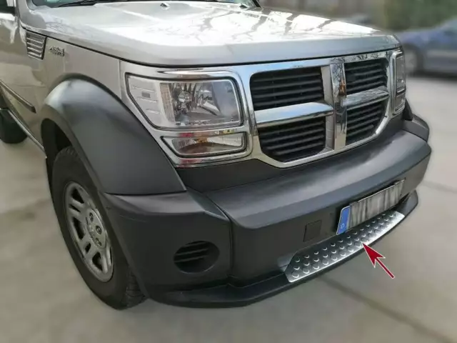 Chrom Edelstahl Abdeckung Stoßstange vorne passend für Dodge Nitro | 2006-2011