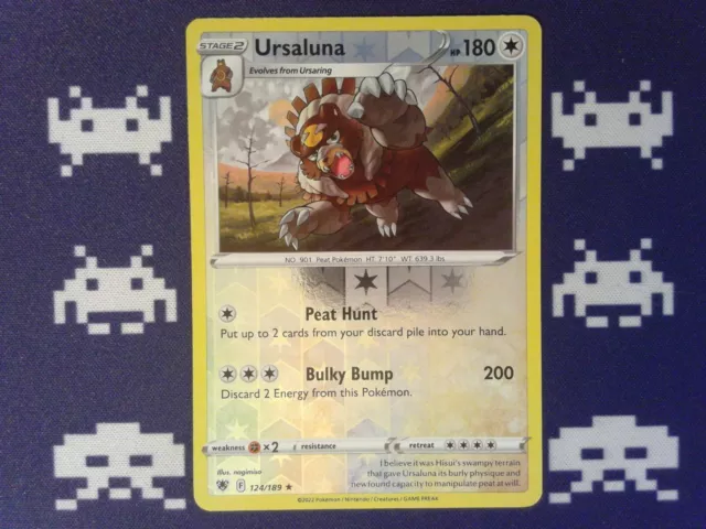 Ursaluna	124/189 - Reverse Holo Rare Pokemon Astral Radiance SHINY #AR