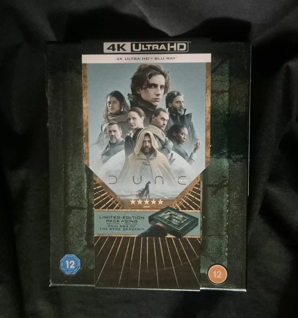 DUNE PART ONE - Limited Edition Pain Box Packaging - 4K Ultra HD + Blu ...