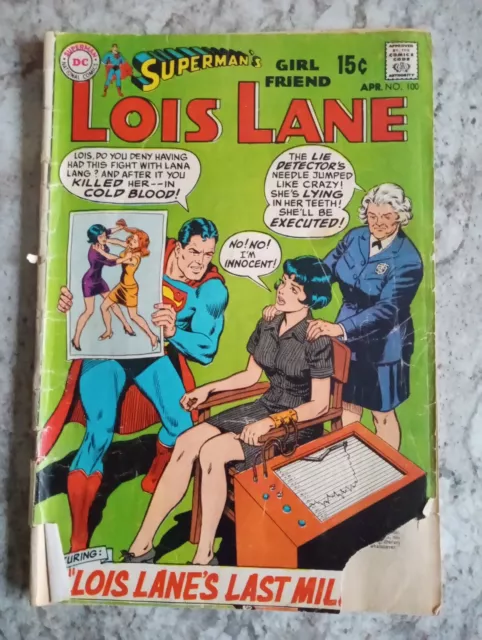 Supermans Girlfriend Lois Lane #100 1st Print G/VG  DC Comics 1970 Kanigher