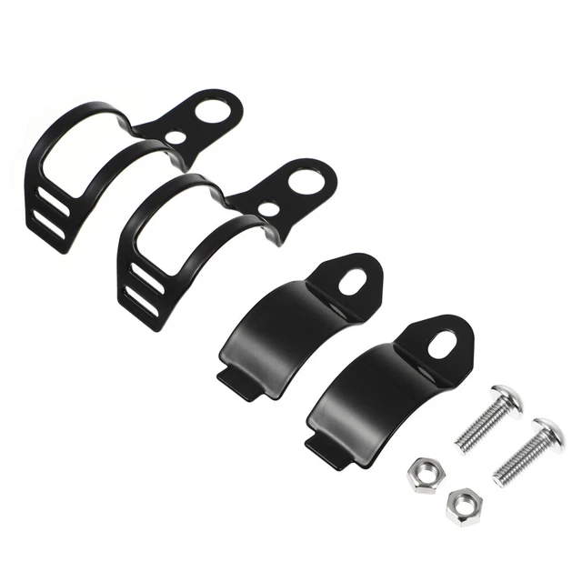 2 pz supporto frecce moto morsetto lampada staffa trasloco rotazione manubrio