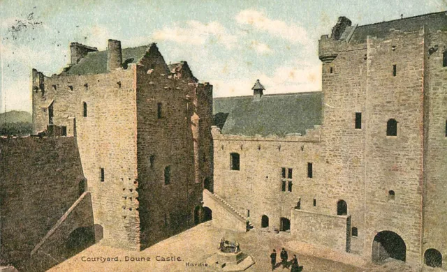 Doune Castle Courtyard Stirlingshire - Postcard