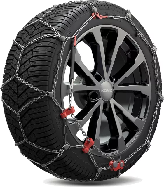 KONIG CATENE DA NEVE 7mm CB-7 65gr. OMOLOGATE O-Norm V5117 INGOMBRO RIDOTTO NEW