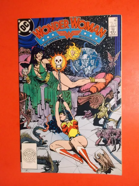 WONDER WOMAN # 19 (2nd series)  VG/F 5.0 - CIRCE COVER - BONDAGE COVER - 1988