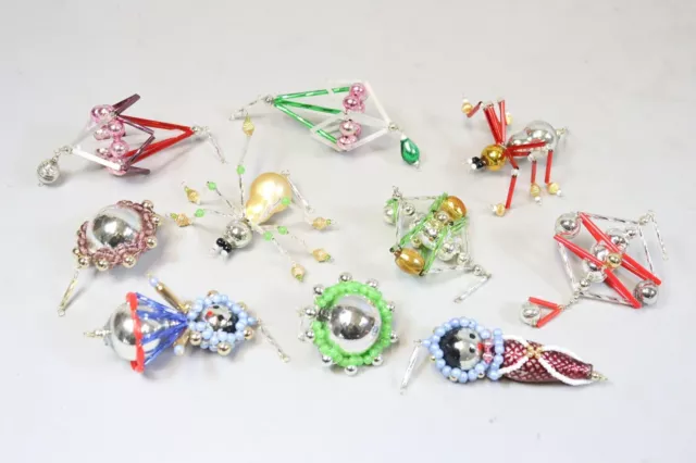 10x Christbaumschmuck Glas Gablonz (FQ787)